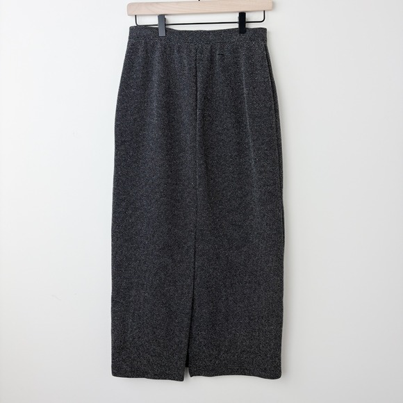 Vintage Worthington Knits Pencil Skirt M Tweed Dark Academia Minimalist Classic - Picture 3 of 8